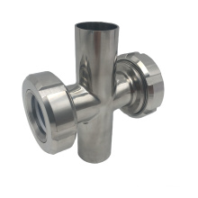 Sanitary Cross Type Butt Weld Stainless Steel Sight Glass